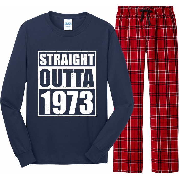 Straight Outta 1973 50th Birthday Long Sleeve Pajama Set