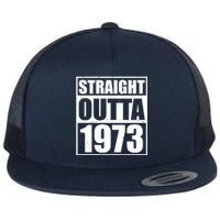 Straight Outta 1973 50th Birthday Flat Bill Trucker Hat