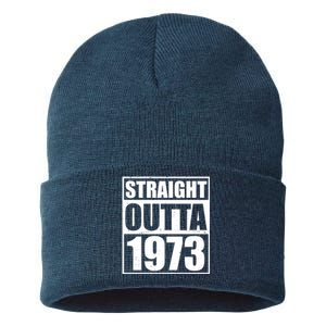 Straight Outta 1973 50th Birthday Sustainable Knit Beanie