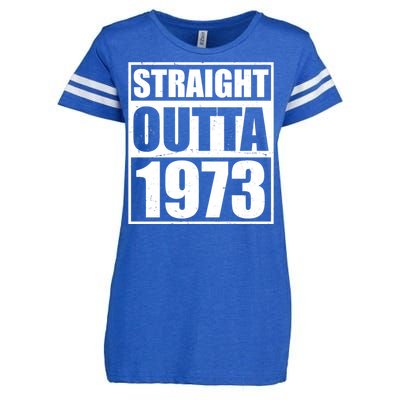 Straight Outta 1973 50th Birthday Enza Ladies Jersey Football T-Shirt