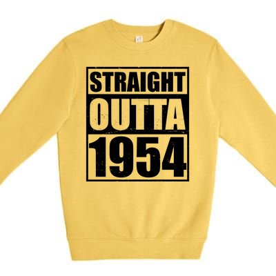 Straight Outta 1954 70th Birthday Premium Crewneck Sweatshirt