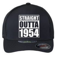 Straight Outta 1954 70th Birthday Flexfit Unipanel Trucker Cap