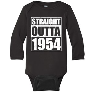 Straight Outta 1954 70th Birthday Baby Long Sleeve Bodysuit