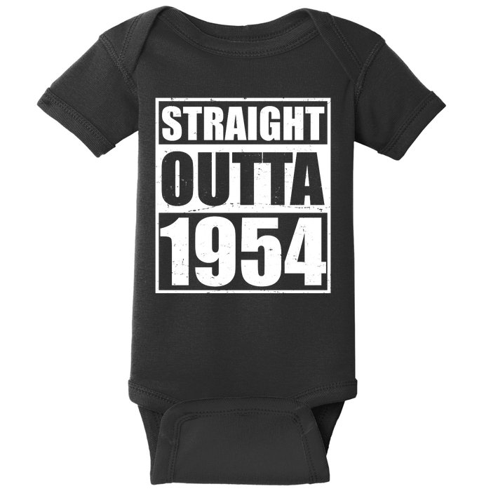 Straight Outta 1954 70th Birthday Baby Bodysuit