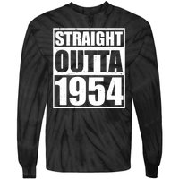 Straight Outta 1954 70th Birthday Tie-Dye Long Sleeve Shirt