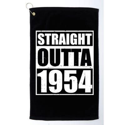 Straight Outta 1954 70th Birthday Platinum Collection Golf Towel