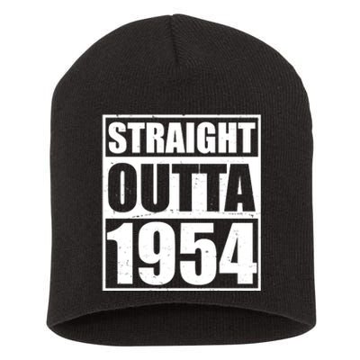 Straight Outta 1954 70th Birthday Short Acrylic Beanie