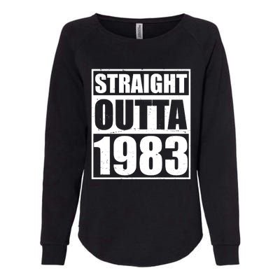 Straight Outta 1983 40th Birthday Womens California Wash Sweatshirt