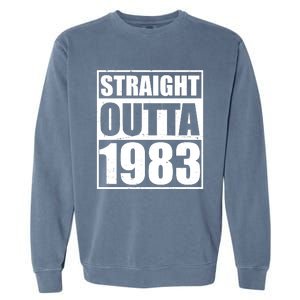 Straight Outta 1983 40th Birthday Garment-Dyed Sweatshirt