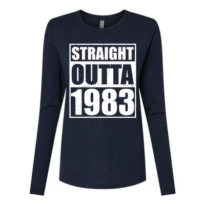 Straight Outta 1983 40th Birthday Womens Cotton Relaxed Long Sleeve T-Shirt