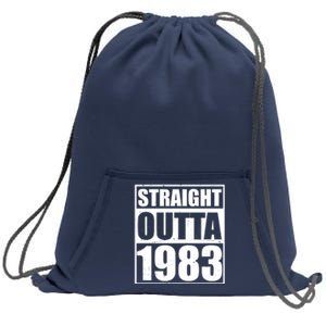 Straight Outta 1983 40th Birthday Sweatshirt Cinch Pack Bag