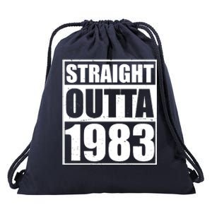 Straight Outta 1983 40th Birthday Drawstring Bag