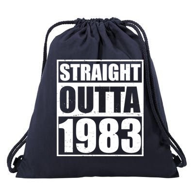 Straight Outta 1983 40th Birthday Drawstring Bag