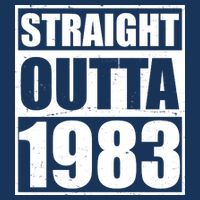 Straight Outta 1983 40th Birthday Flatbill Hat