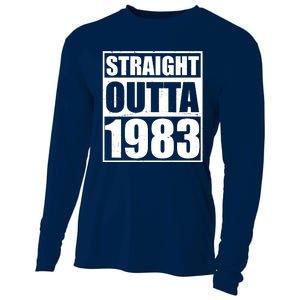 Straight Outta 1983 40th Birthday Cooling Performance Long Sleeve Crew