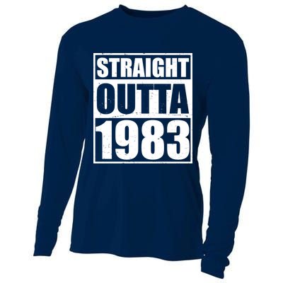 Straight Outta 1983 40th Birthday Cooling Performance Long Sleeve Crew