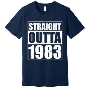 Straight Outta 1983 40th Birthday Premium T-Shirt