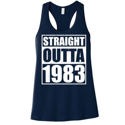 Straight Outta 1983 40th Birthday Women's Racerback Tank