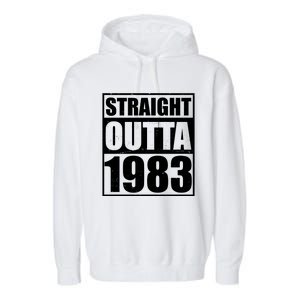 Straight Outta 1983 40th Birthday Garment-Dyed Fleece Hoodie