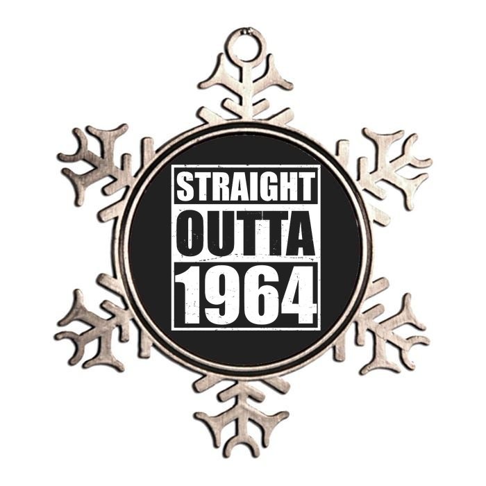 Straight Outta 1964 60th Birthday Metallic Star Ornament