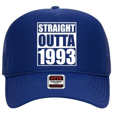 Straight Outta 1993 30th Birthday High Crown Mesh Back Trucker Hat