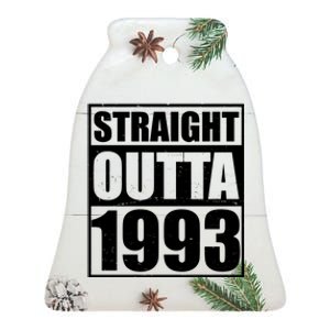 Straight Outta 1993 30th Birthday Ceramic Bell Ornament