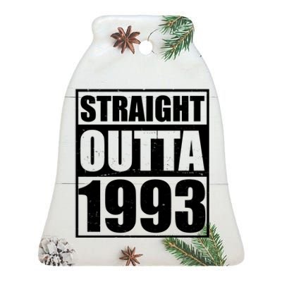 Straight Outta 1993 30th Birthday Ceramic Bell Ornament