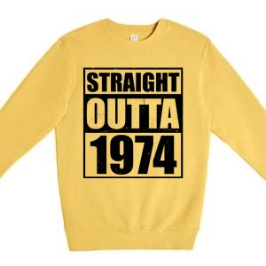 Straight Outta 1974 50th Birthday Premium Crewneck Sweatshirt