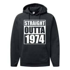 Straight Outta 1974 50th Birthday Performance Fleece Hoodie