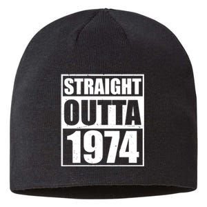 Straight Outta 1974 50th Birthday Sustainable Beanie