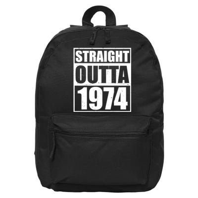 Straight Outta 1974 50th Birthday 16 in Basic Backpack