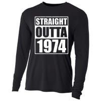 Straight Outta 1974 50th Birthday Cooling Performance Long Sleeve Crew