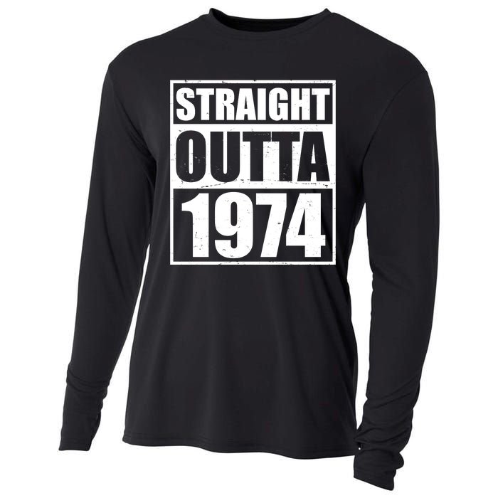 Straight Outta 1974 50th Birthday Cooling Performance Long Sleeve Crew