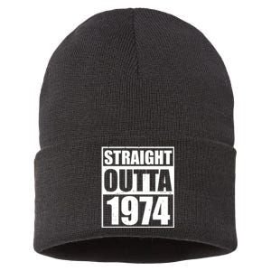 Straight Outta 1974 50th Birthday Sustainable Knit Beanie