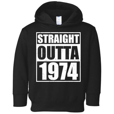 Straight Outta 1974 50th Birthday Toddler Hoodie