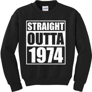 Straight Outta 1974 50th Birthday Kids Sweatshirt