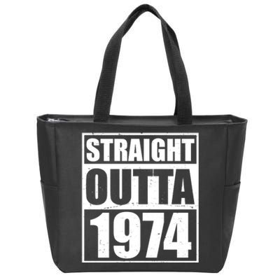 Straight Outta 1974 50th Birthday Zip Tote Bag