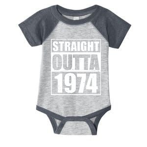 Straight Outta 1974 50th Birthday Infant Baby Jersey Bodysuit