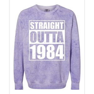 Straight Outta 1984 40th Birthday Colorblast Crewneck Sweatshirt