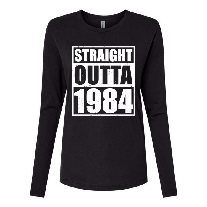 Straight Outta 1984 40th Birthday Womens Cotton Relaxed Long Sleeve T-Shirt