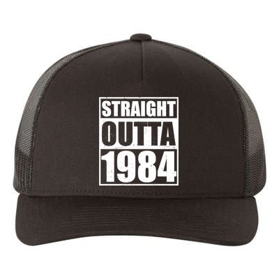 Straight Outta 1984 40th Birthday Yupoong Adult 5-Panel Trucker Hat