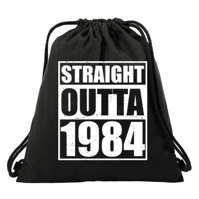 Straight Outta 1984 40th Birthday Drawstring Bag