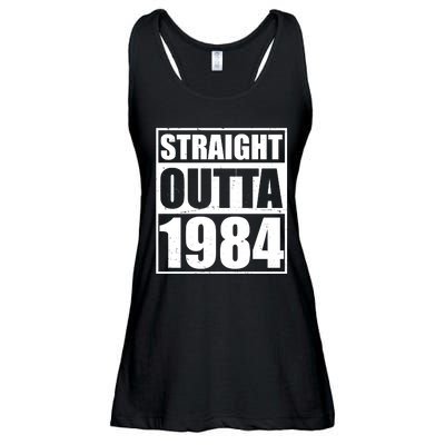 Straight Outta 1984 40th Birthday Ladies Essential Flowy Tank