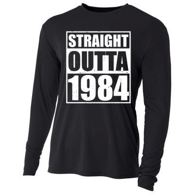 Straight Outta 1984 40th Birthday Cooling Performance Long Sleeve Crew