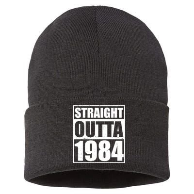 Straight Outta 1984 40th Birthday Sustainable Knit Beanie