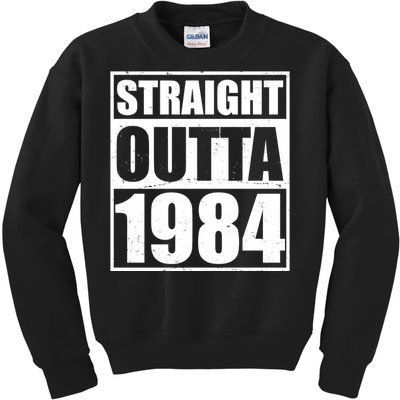 Straight Outta 1984 40th Birthday Kids Sweatshirt