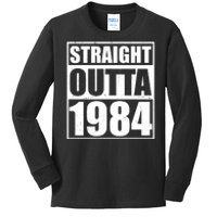 Straight Outta 1984 40th Birthday Kids Long Sleeve Shirt