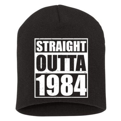 Straight Outta 1984 40th Birthday Short Acrylic Beanie