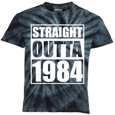 Straight Outta 1984 40th Birthday Kids Tie-Dye T-Shirt