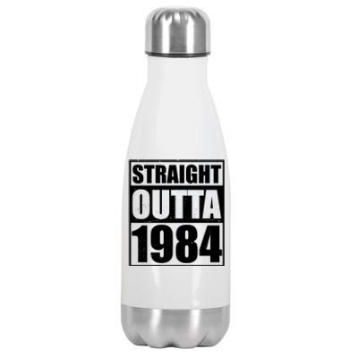 Straight Outta 1984 40th Birthday Stainless Steel Insulated Water Bottle